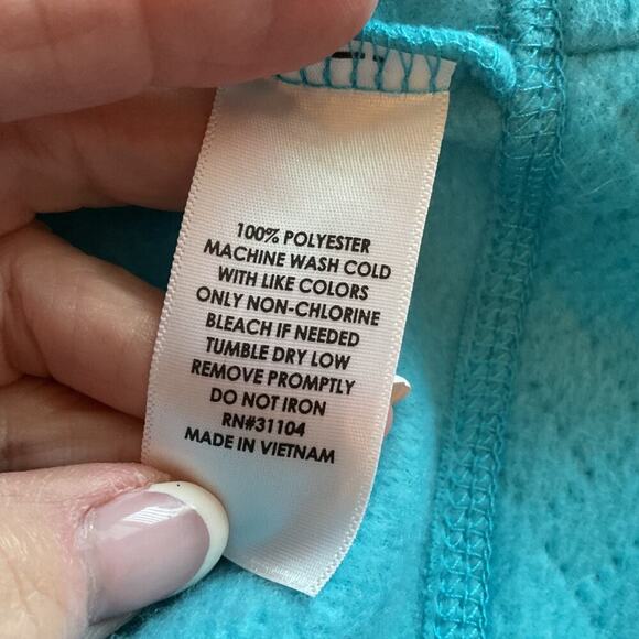 Kim Rogers Turquoise Fleece Vest w/Pockets Unlined Vest XL - Picture 5 of 6